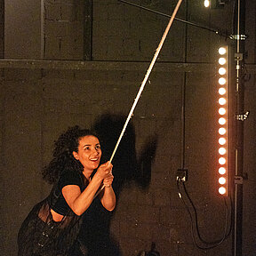 Bühnenimpressionen von »Zwischen Hin und Her – Meine Flucht aus Syrien«