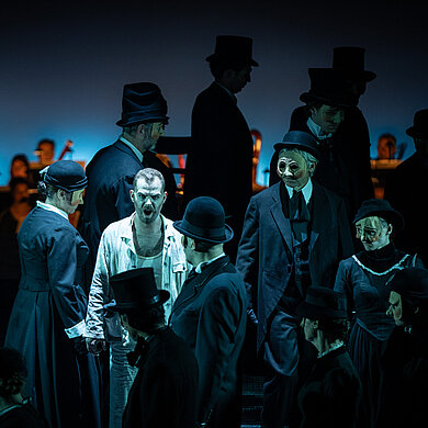 Bühnenimpressionen aus der Inszenierung »Wozzeck«.