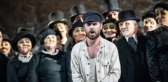 Bühnenimpressionen aus der Inszenierung »Wozzeck«.