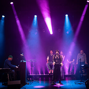 Bühnenimpressionen von "Melodien für Moneten".