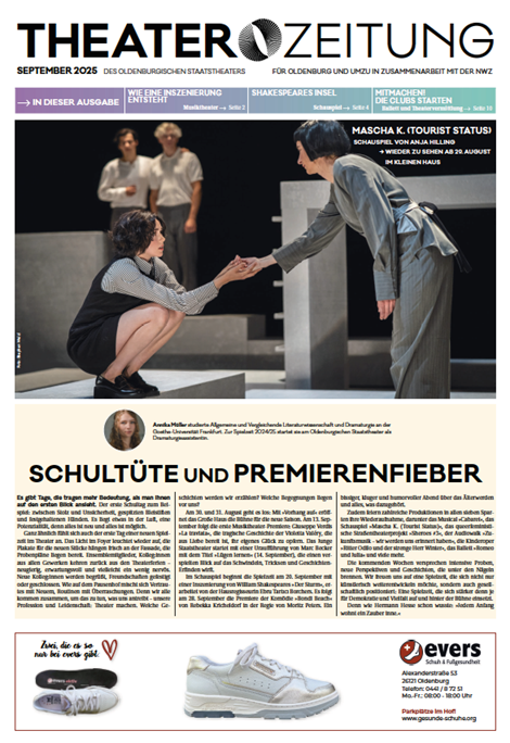 Titel Theaterzeitung August 2025